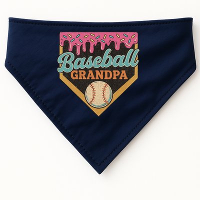 Baseball Grandpa Ice Cream Drip USA-Made Doggie Bandana