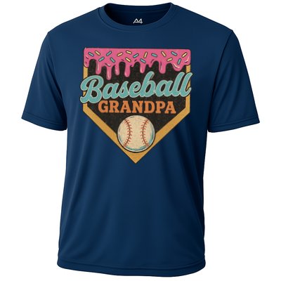 Baseball Grandpa Ice Cream Drip Performance Shirt