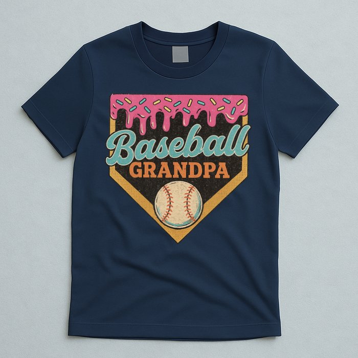 Baseball Grandpa Ice Cream Drip T-Shirt