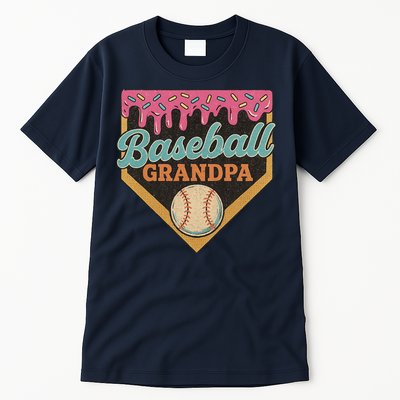 Baseball Grandpa Ice Cream Drip Tall T-Shirt