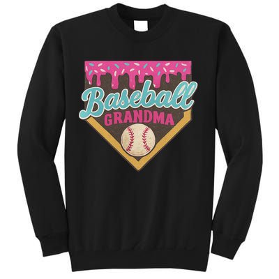 Baseball Grandma Ice Cream Drip Sweatshirt