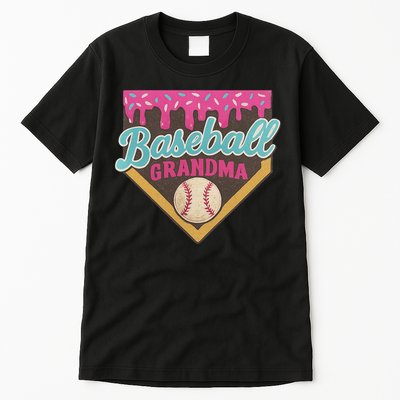 Baseball Grandma Ice Cream Drip Tall T-Shirt