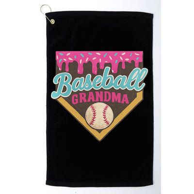Baseball Grandma Ice Cream Drip Golf Towel