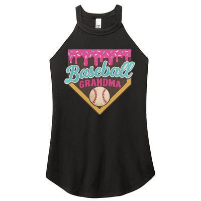 Baseball Grandma Ice Cream Drip Women's Perfect Tri Rocker Tank