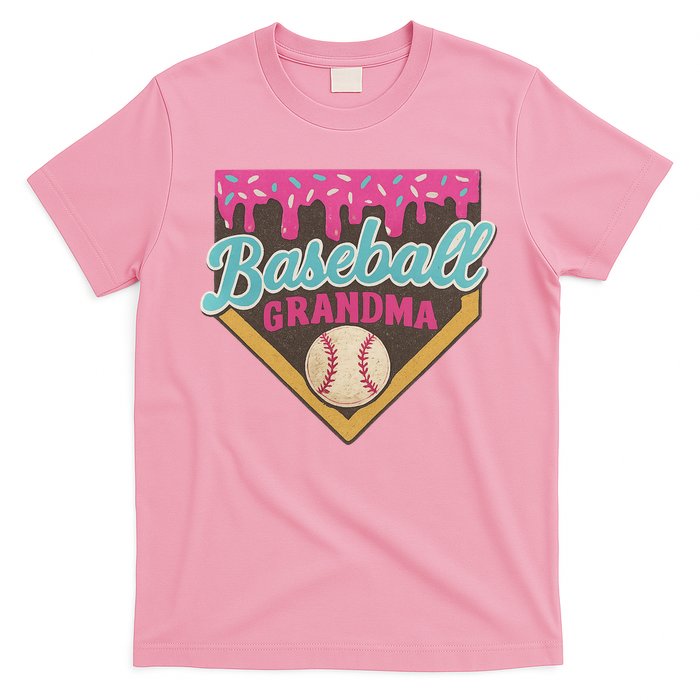 Baseball Grandma Ice Cream Drip T-Shirt