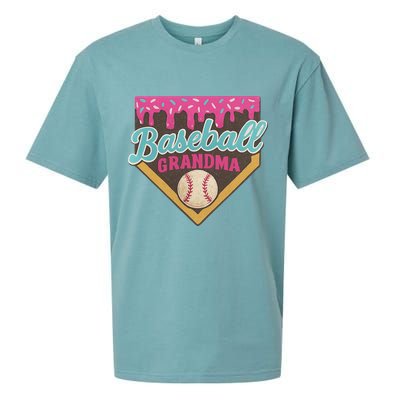 Baseball Grandma Ice Cream Drip Sueded Cloud Jersey T-Shirt