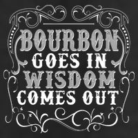 Bourbon Goes In Wisdom Comes Out 25L Jumbo Tote