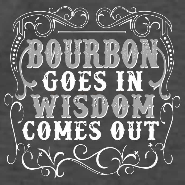 Bourbon Goes In Wisdom Comes Out Vector Backpack