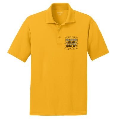 Bourbon Goes In Wisdom Comes Out PosiCharge RacerMesh Polo