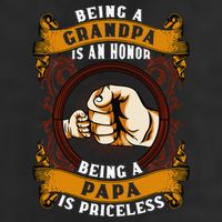 Being Grandpa Is An Honor Being Papa Is PRICELESS Father Day Golf Towel
