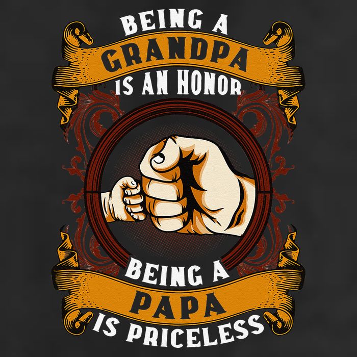 Being Grandpa Is An Honor Being Papa Is PRICELESS Father Day Golf Towel