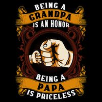 Being Grandpa Is An Honor Being Papa Is PRICELESS Father Day Zip Tote Bag
