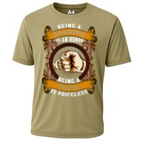 Being Grandpa Is An Honor Being Papa Is PRICELESS Father Day Cooling Performance Crew T-Shirt