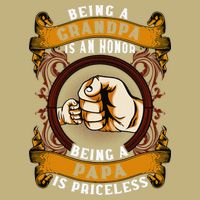 Being Grandpa Is An Honor Being Papa Is PRICELESS Father Day Cooling Performance Crew T-Shirt