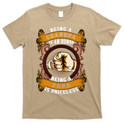 Being Grandpa Is An Honor Being Papa Is PRICELESS Father Day T-Shirt