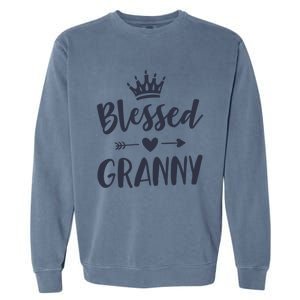 Blessed Granny Idea From Grand Mothers Day Granny Gift Garment-Dyed Sweatshirt