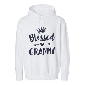 Blessed Granny Idea From Grand Mothers Day Granny Gift Garment-Dyed Fleece Hoodie