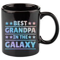 Best Grandpa In The Galaxy Cool Gift 11oz C Handle Ceramic Mug