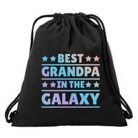 Best Grandpa In The Galaxy Cool Gift Drawstring Bag