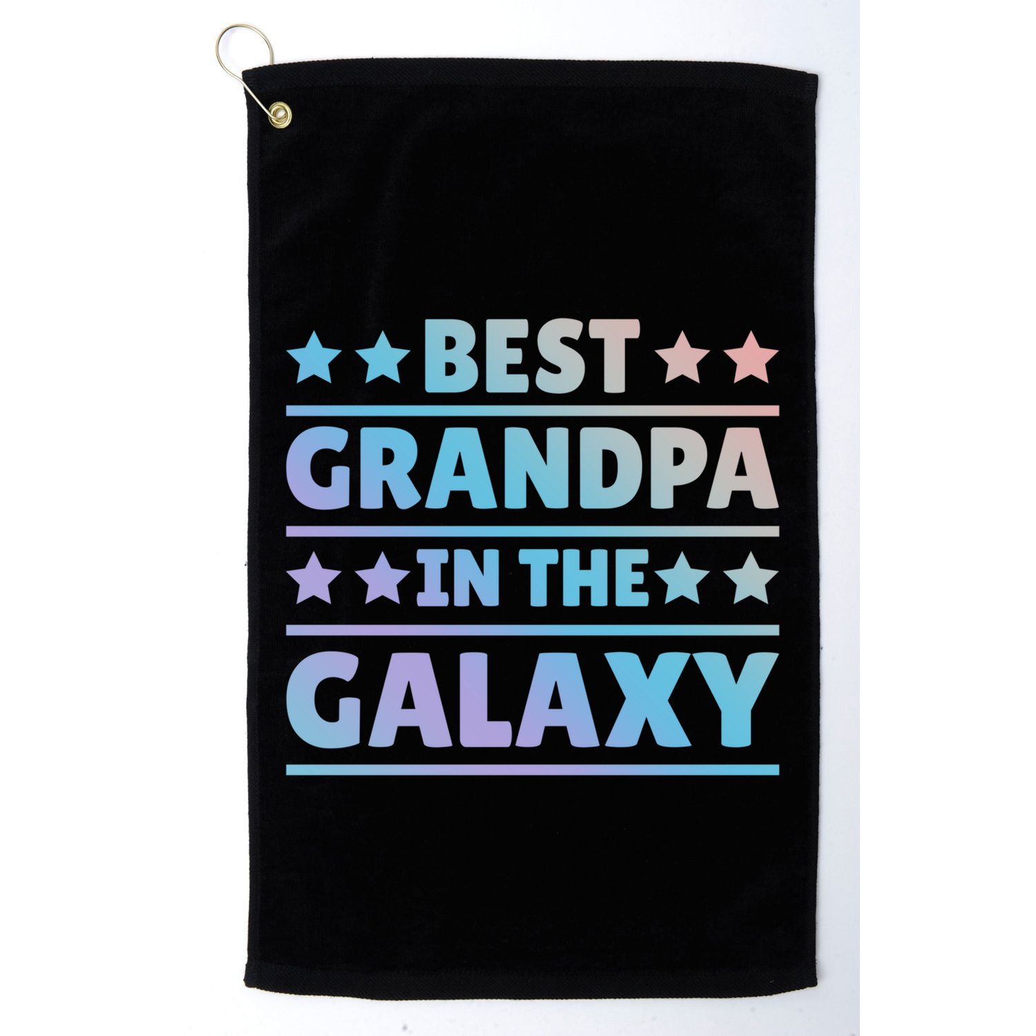Best Grandpa In The Galaxy Cool Gift Golf Towel