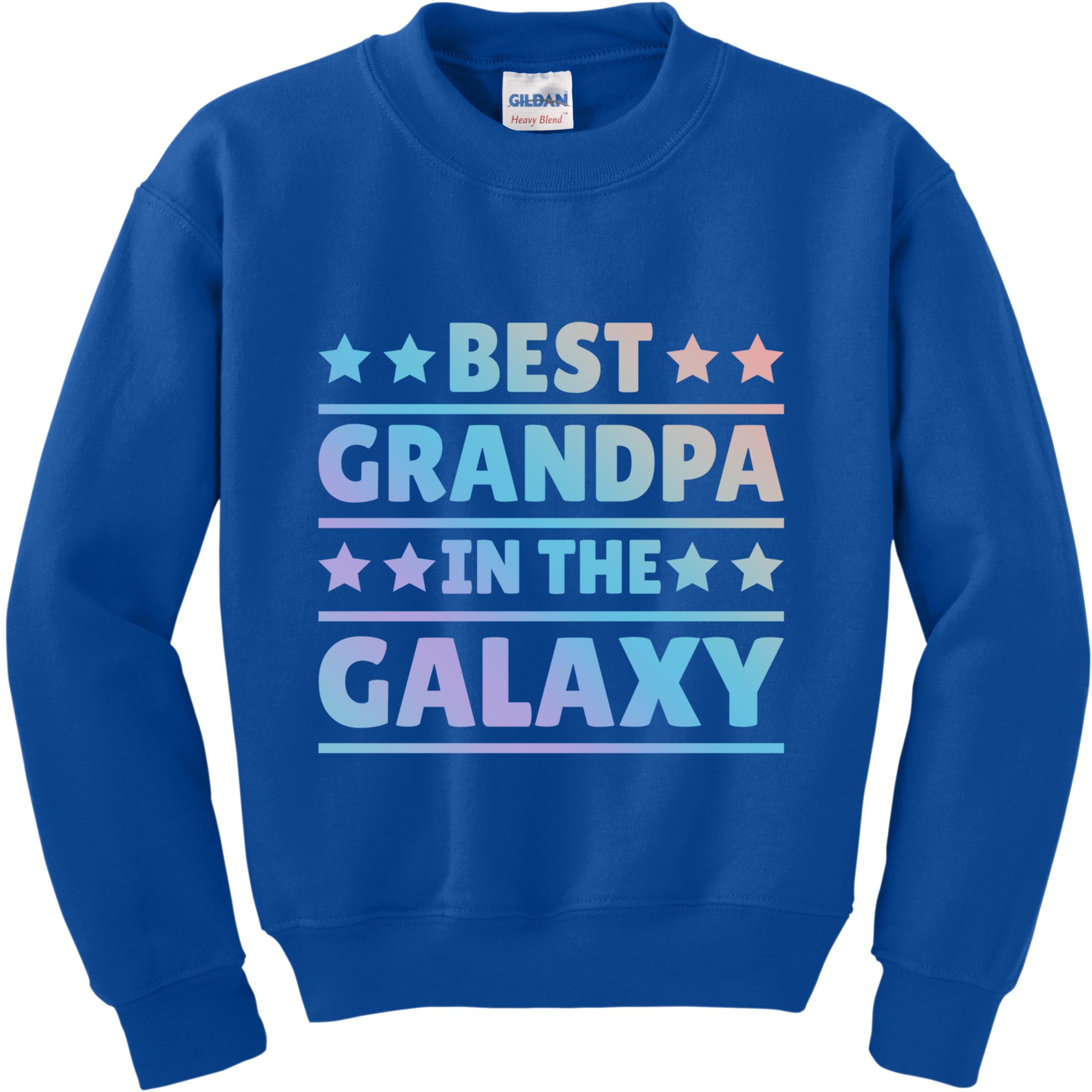 Best Grandpa In The Galaxy Cool Gift Kids Sweatshirt