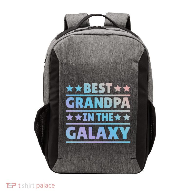 Best Grandpa In The Galaxy Cool Gift Vector Backpack