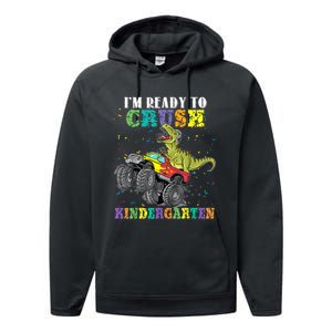 Brand: Generic Im Ready To Crush Kindergarten Monster Truck Dinosaur Boy Performance Fleece Hoodie