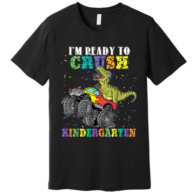 Brand: Generic Im Ready To Crush Kindergarten Monster Truck Dinosaur Boy Premium T-Shirt