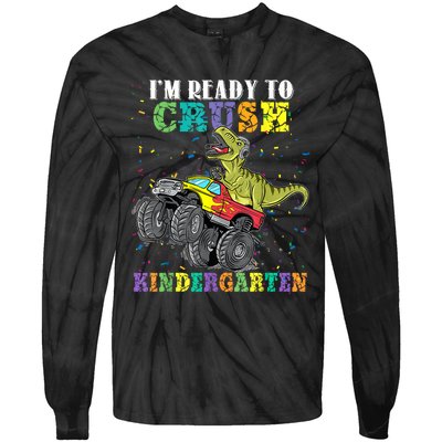 Brand: Generic Im Ready To Crush Kindergarten Monster Truck Dinosaur Boy Tie-Dye Long Sleeve Shirt