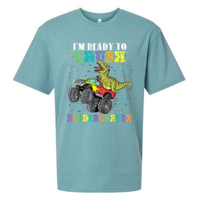 Brand: Generic Im Ready To Crush Kindergarten Monster Truck Dinosaur Boy Sueded Cloud Jersey T-Shirt