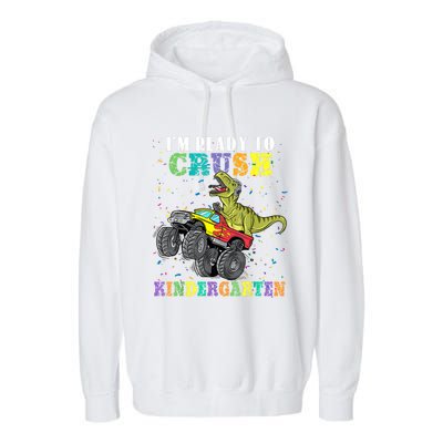 Brand: Generic Im Ready To Crush Kindergarten Monster Truck Dinosaur Boy Garment-Dyed Fleece Hoodie