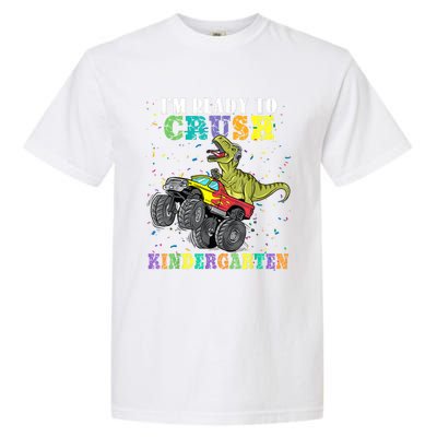 Brand: Generic Im Ready To Crush Kindergarten Monster Truck Dinosaur Boy Garment-Dyed Heavyweight T-Shirt