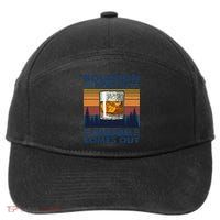 Bourbon Goes In Wisdom Comes Out Bourbon Drinking Lover Gift 7-Panel Snapback Hat