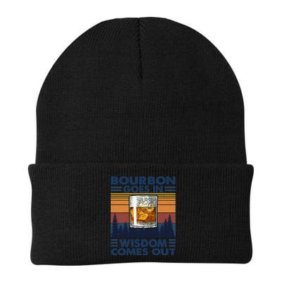 Bourbon Goes In Wisdom Comes Out Bourbon Drinking Lover Gift Beanie
