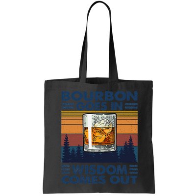 Bourbon Goes In Wisdom Comes Out Bourbon Drinking Lover Gift Bag