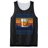 Bourbon Goes In Wisdom Comes Out Bourbon Drinking Lover Gift Mesh Reversible Basketball Jersey Tank