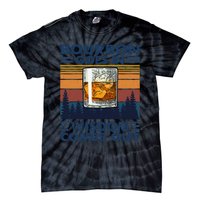 Bourbon Goes In Wisdom Comes Out Bourbon Drinking Lover Gift Tie-Dye T-Shirt