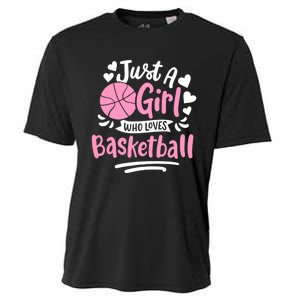 Basketball Girl Just A Girl Who Loves Basketball Cooling Performance Crew T-Shirt