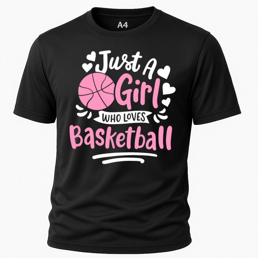 Basketball Girl Just A Girl Who Loves Basketball Cooling Performance Crew T-Shirt