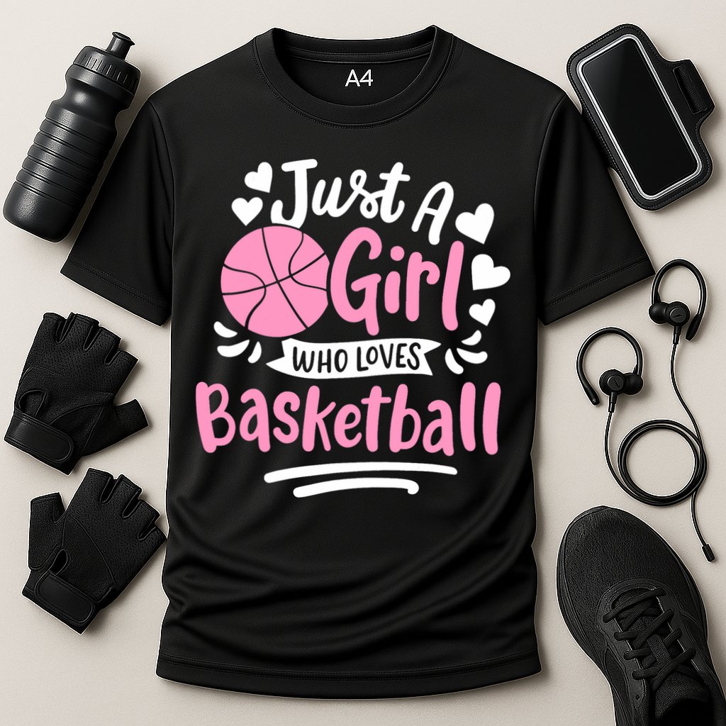 Basketball Girl Just A Girl Who Loves Basketball Cooling Performance Crew T-Shirt