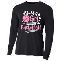 Basketball Girl Just A Girl Who Loves Basketball Cooling Performance Long Sleeve Crew