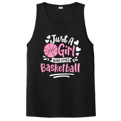 Basketball Girl Just A Girl Who Loves Basketball PosiCharge Competitor Tank