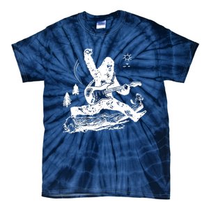 Bigfoot Guitar Jump Tie-Dye T-Shirt