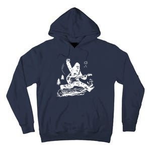 Bigfoot Guitar Jump Tall Hoodie