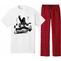 Bigfoot Guitar Jump Pajama Set