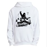 Bigfoot Guitar Jump Urban Pullover Hoodie