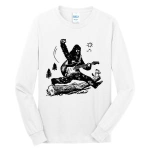 Bigfoot Guitar Jump Tall Long Sleeve T-Shirt