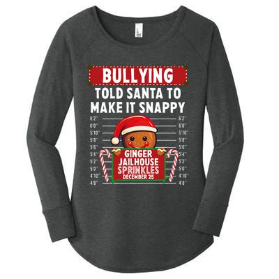 Bullying Ginger Jailhouse Christmas Xmas Gingerbread Holiday Women's Perfect Tri Tunic Long Sleeve Shirt