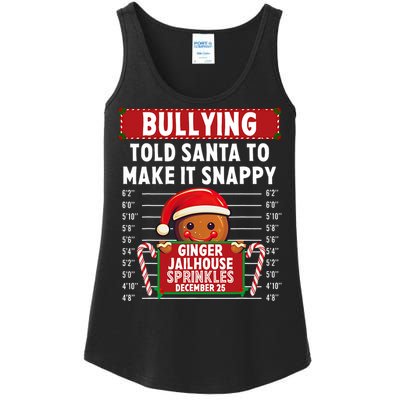 Bullying Ginger Jailhouse Christmas Xmas Gingerbread Holiday Ladies Essential Tank