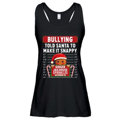 Bullying Ginger Jailhouse Christmas Xmas Gingerbread Holiday Ladies Essential Flowy Tank